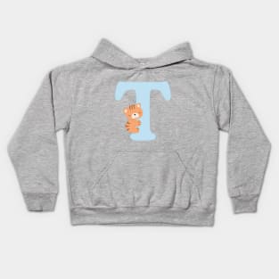 T - blue - tiger Kids Hoodie